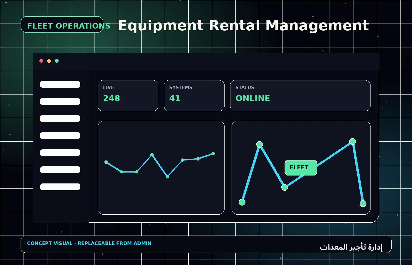 إدارة تأجير المعدات 1