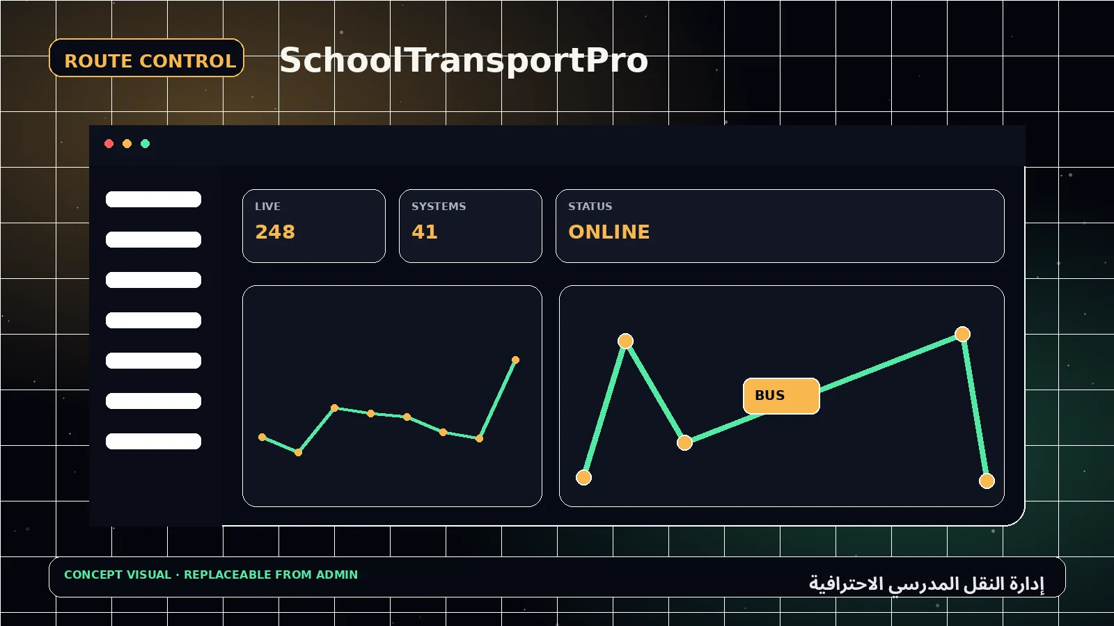 إدارة النقل المدرسي الاحترافية